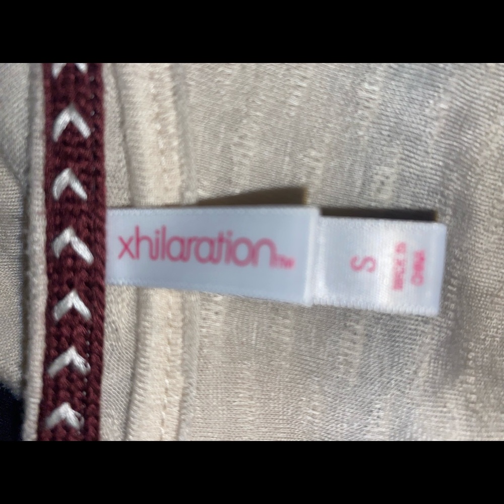 creme shirt with see through sleeves